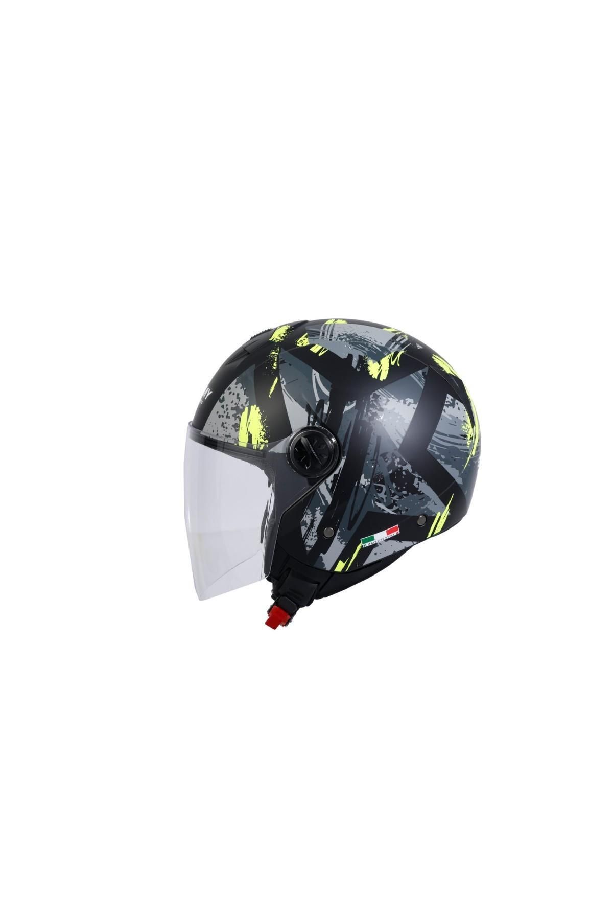 715 Kask Posıon Black Yellow