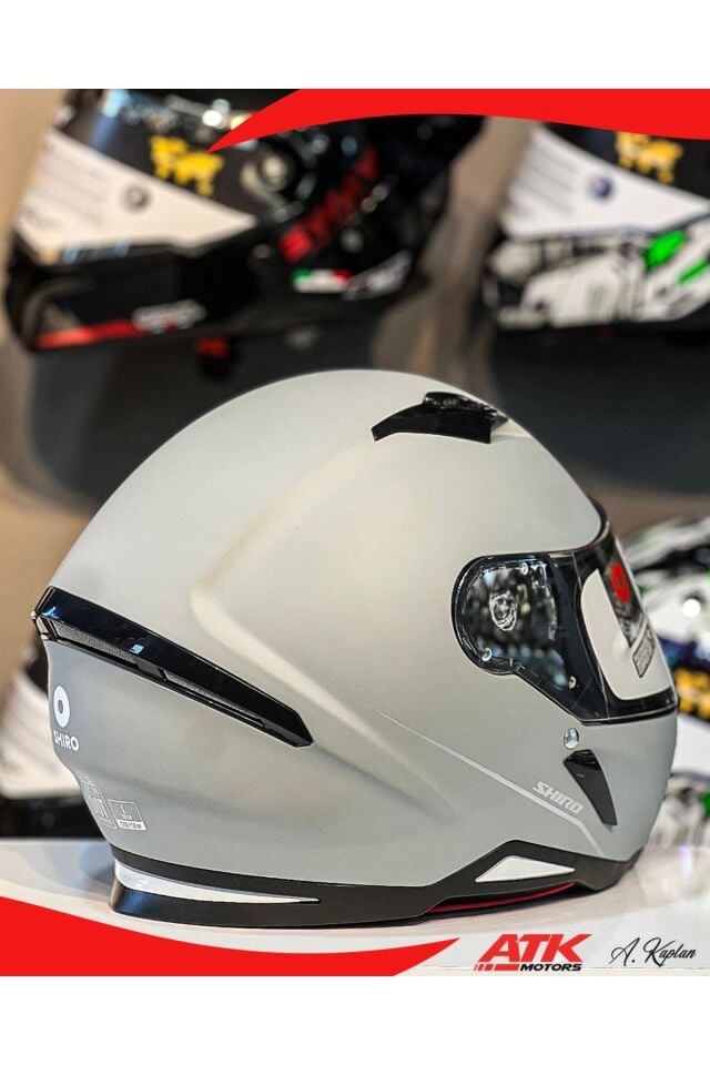 Hunter Mat Nardo Gri Kask Full Face Kask Motosiklet Kaskı Kapalı Kask Full Siyah Kask