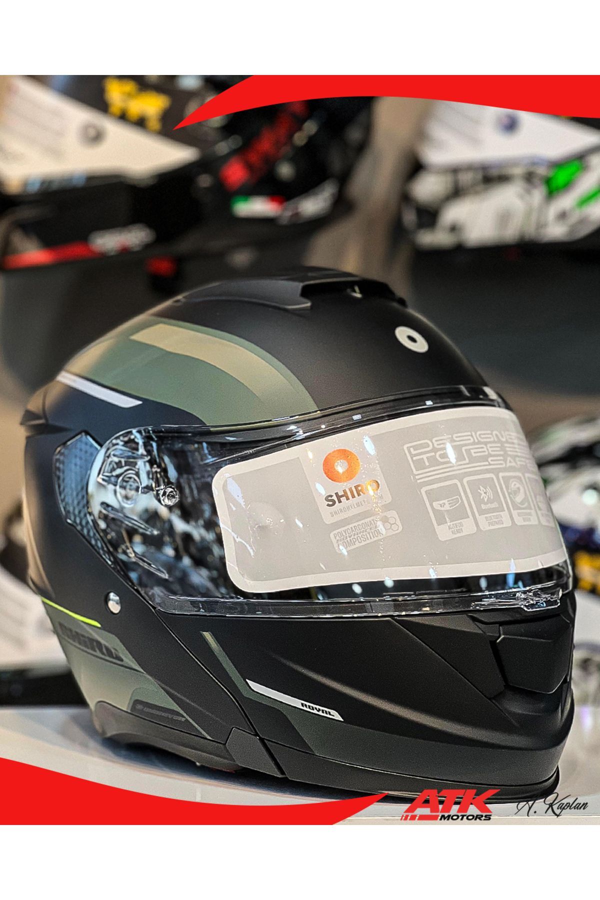 Discover Royalmat Full Face Kask Tam Kask Güneş Vizörlü Çene Açılır DOT Sertifikalı Kask