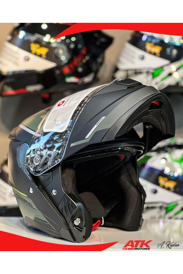 Discover Royalmat Full Face Kask Tam Kask Güneş Vizörlü Çene Açılır DOT Sertifikalı Kask