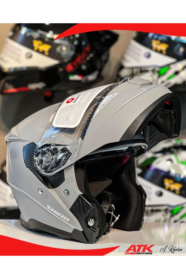 Discover Mat Nardo Gri Full Face Kask Tam Kask Güneş Vizörlü Tasarım Kaplama Dot Sertifikalı Kask