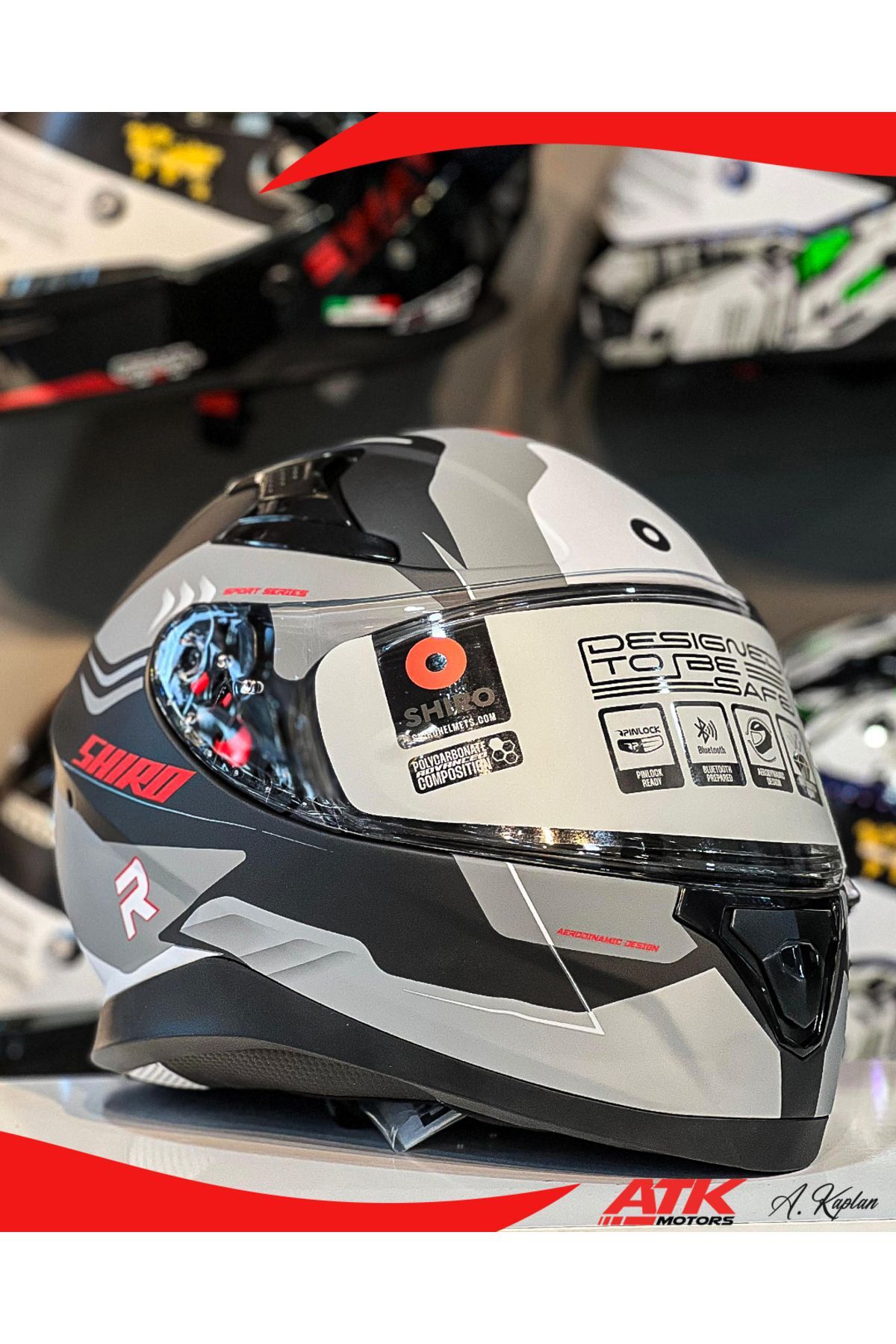 Katana Orbe Full Face Kask Tam Kask Güneş Vizörlü Tasarım Kaplama DOT Sertifikalı Kask