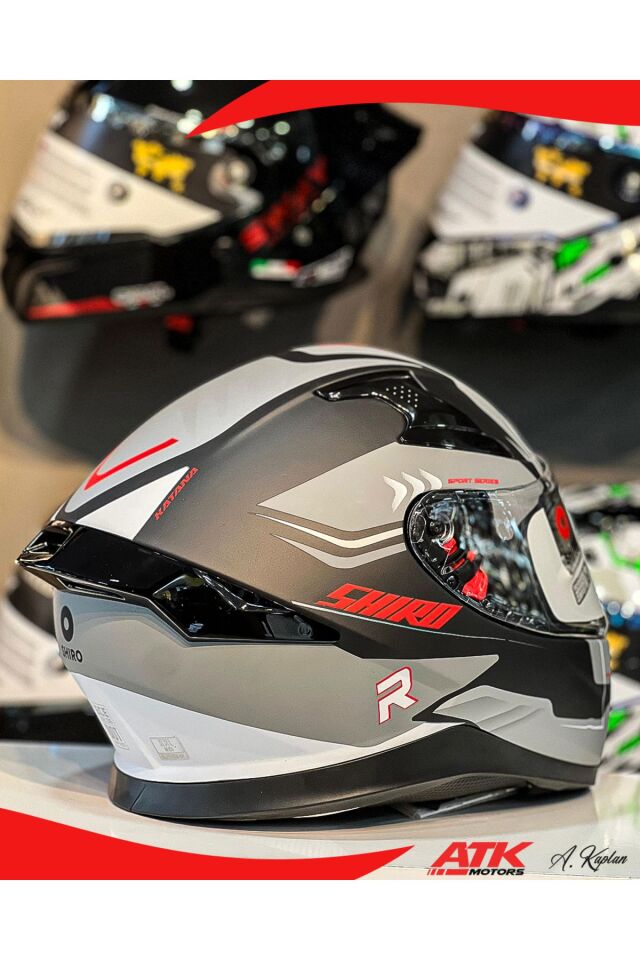 Katana Orbe Full Face Kask Tam Kask Güneş Vizörlü Tasarım Kaplama DOT Sertifikalı Kask