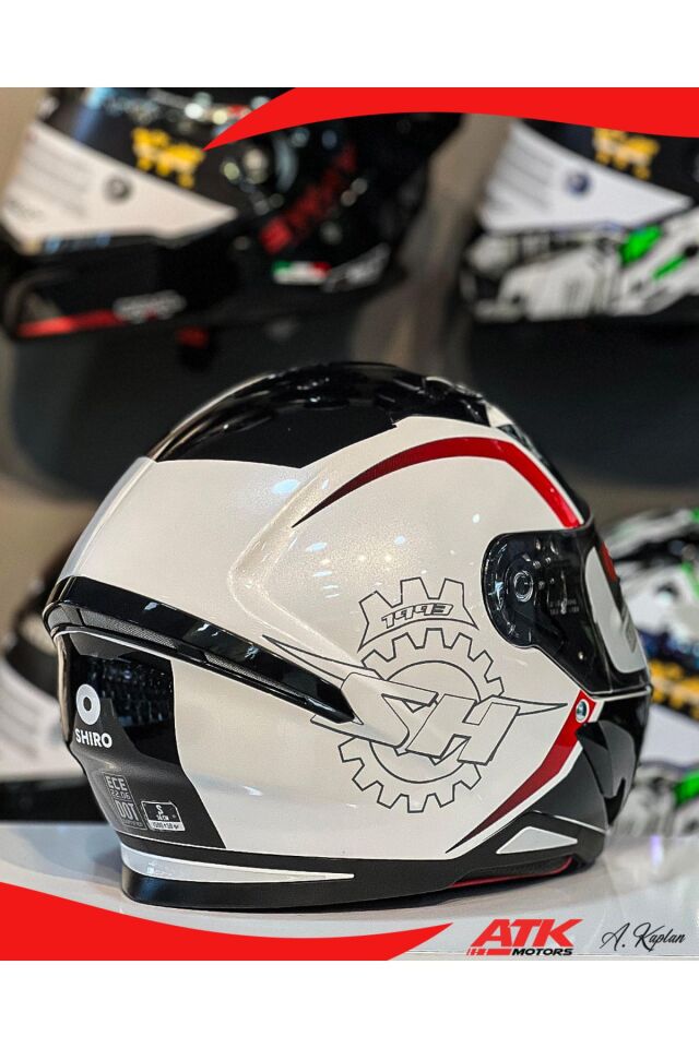 Hunter 1993 Tasarım Full Face Kask Tam Kask Vizör Kilitli Tasarım Kaplama DOT Sertifikalı Kask