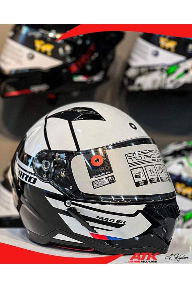 Hunter Motorad Full Face Kask Tam Kask Vizör Kilitli Tasarım Kaplama DOT Sertifikalı Kask