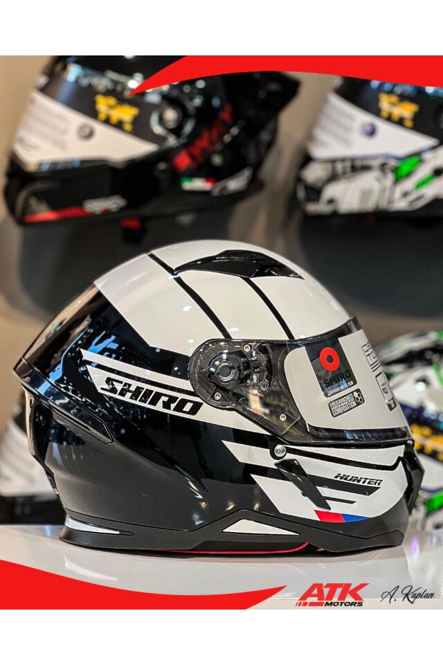Hunter Motorad Full Face Kask Tam Kask Vizör Kilitli Tasarım Kaplama DOT Sertifikalı Kask