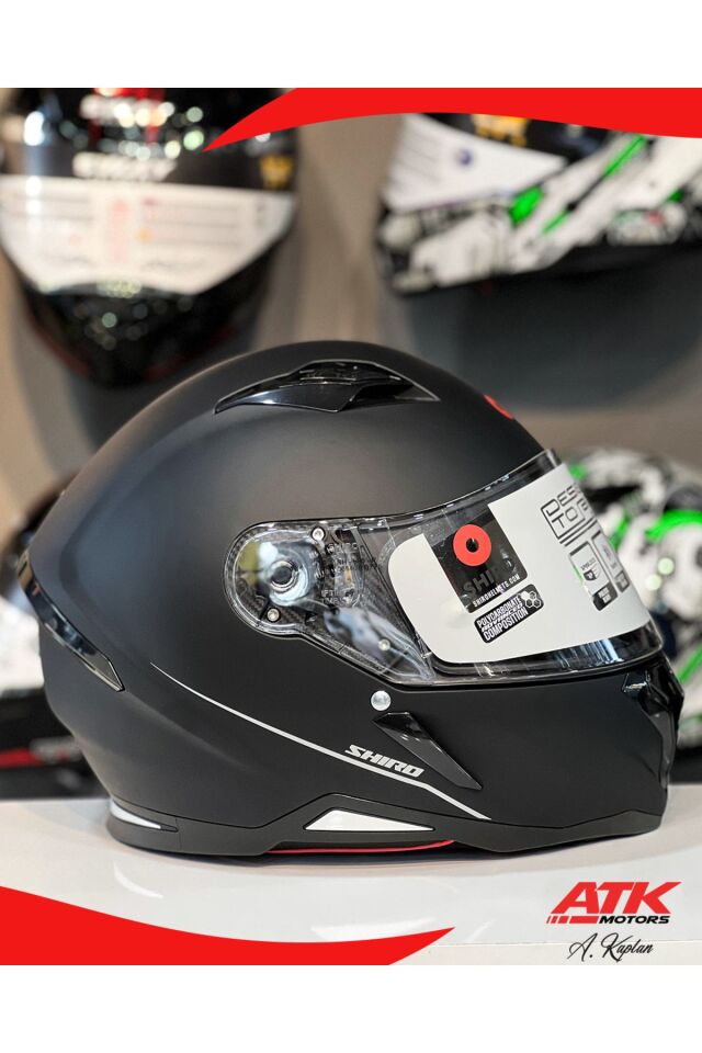 Hunter Mat Siyah Kask Full Face Kask Motosiklet Kaskı Kapalı Kask Full Siyah Kask