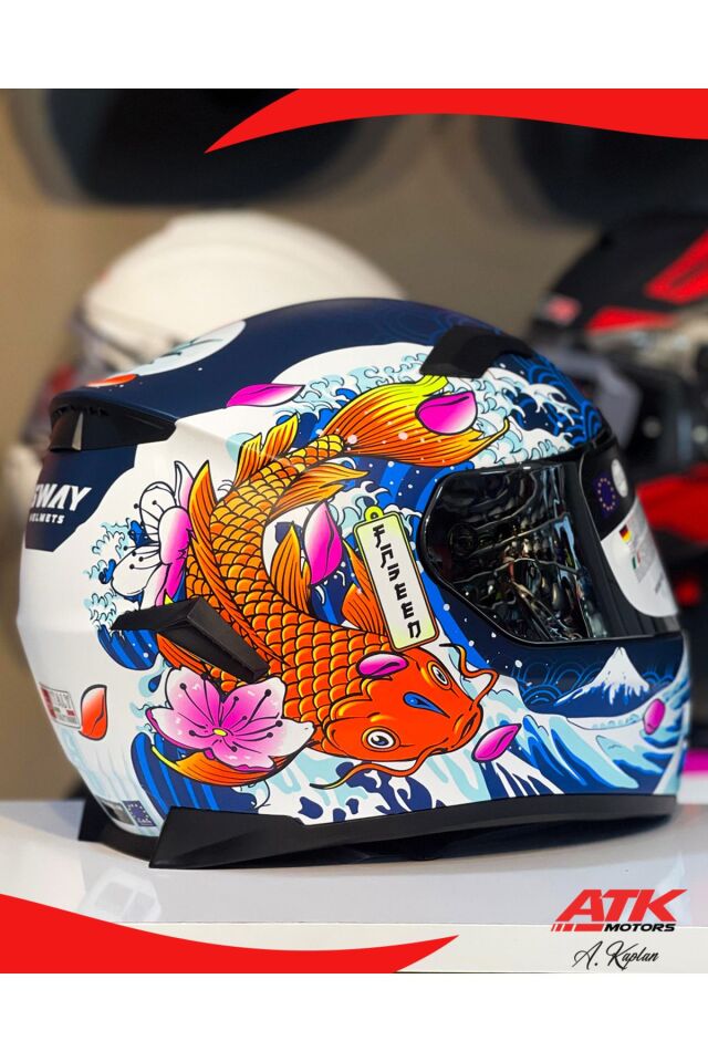 820 Dakar 5 Fullface Kask Motosiklet Kaskı Tam Kask Gümüş Vizörlü Kasklar