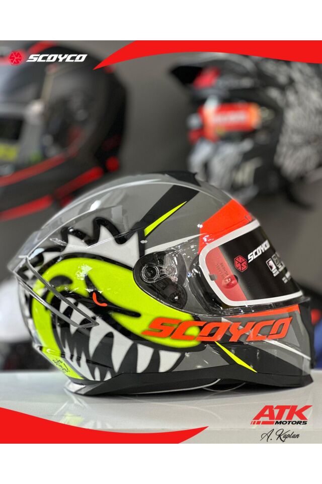 869 Shark Fullface Kask Motosiklet Kaskı Tam Kask