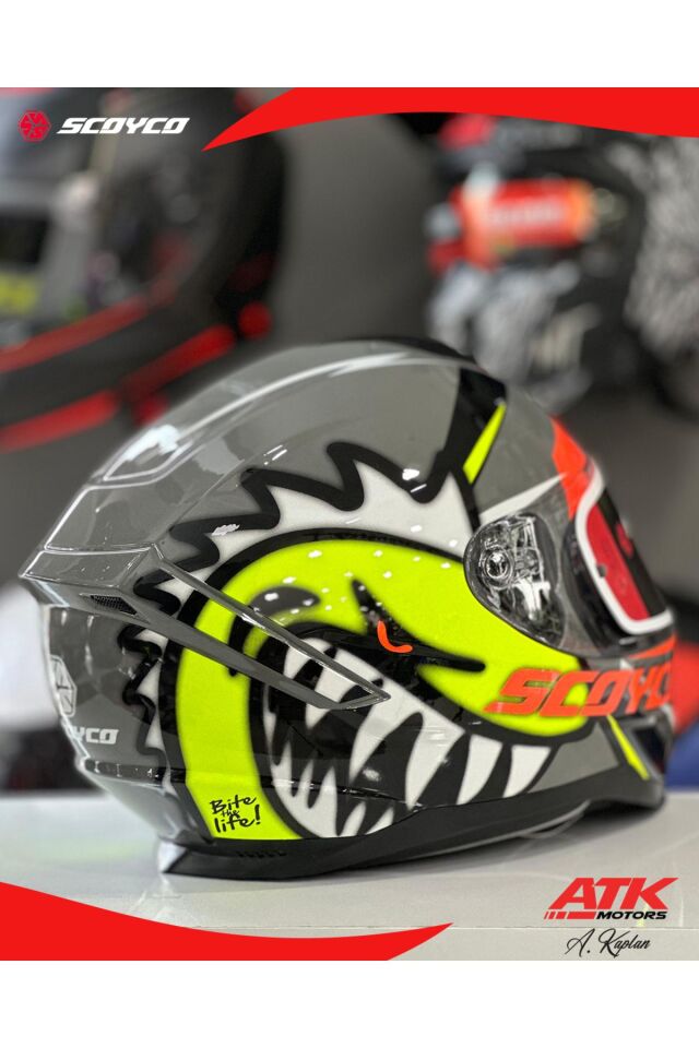 869 Shark Fullface Kask Motosiklet Kaskı Tam Kask