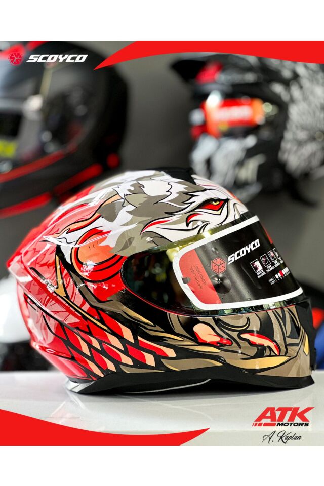869 Wild Fullface Kask Motosiklet Kaskı Tam Kask