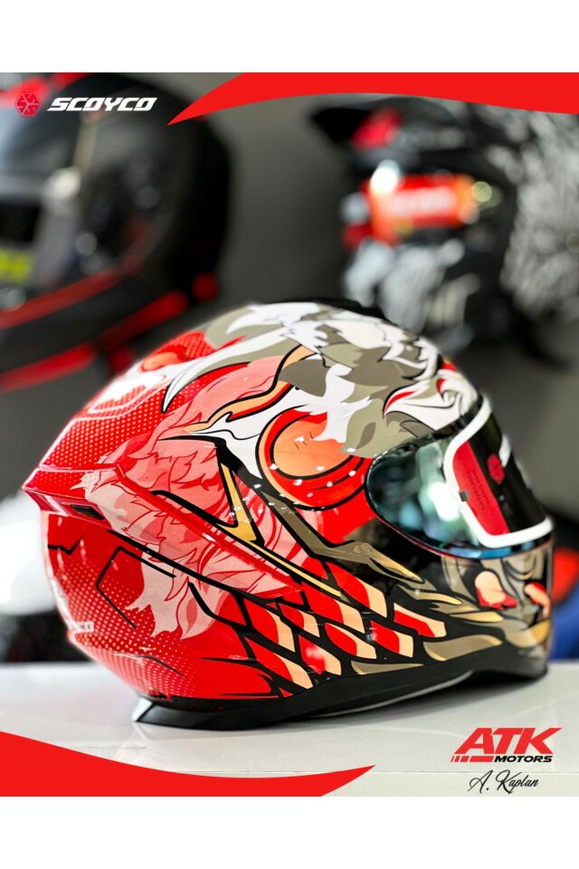 869 Wild Fullface Kask Motosiklet Kaskı Tam Kask
