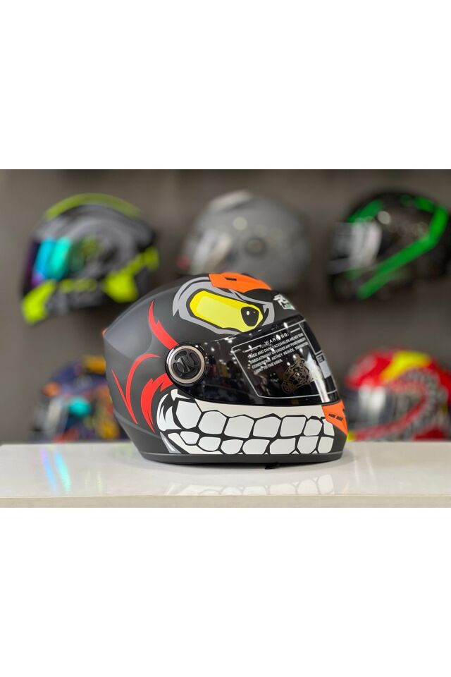 RSV Fullface Kask Motosiklet Kaskı Dış Kalıbı Küçük Tasarımlı Kask