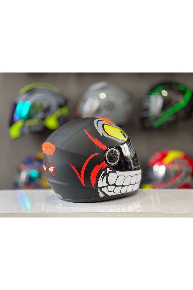 RSV Fullface Kask Motosiklet Kaskı Dış Kalıbı Küçük Tasarımlı Kask