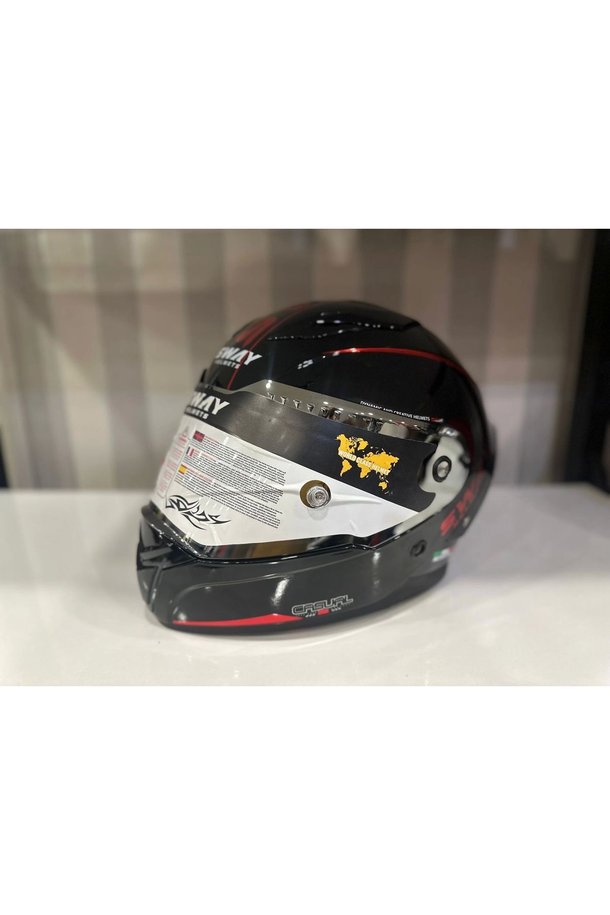 KASK SWAY SW 850 BLACK/RED FULL FACE