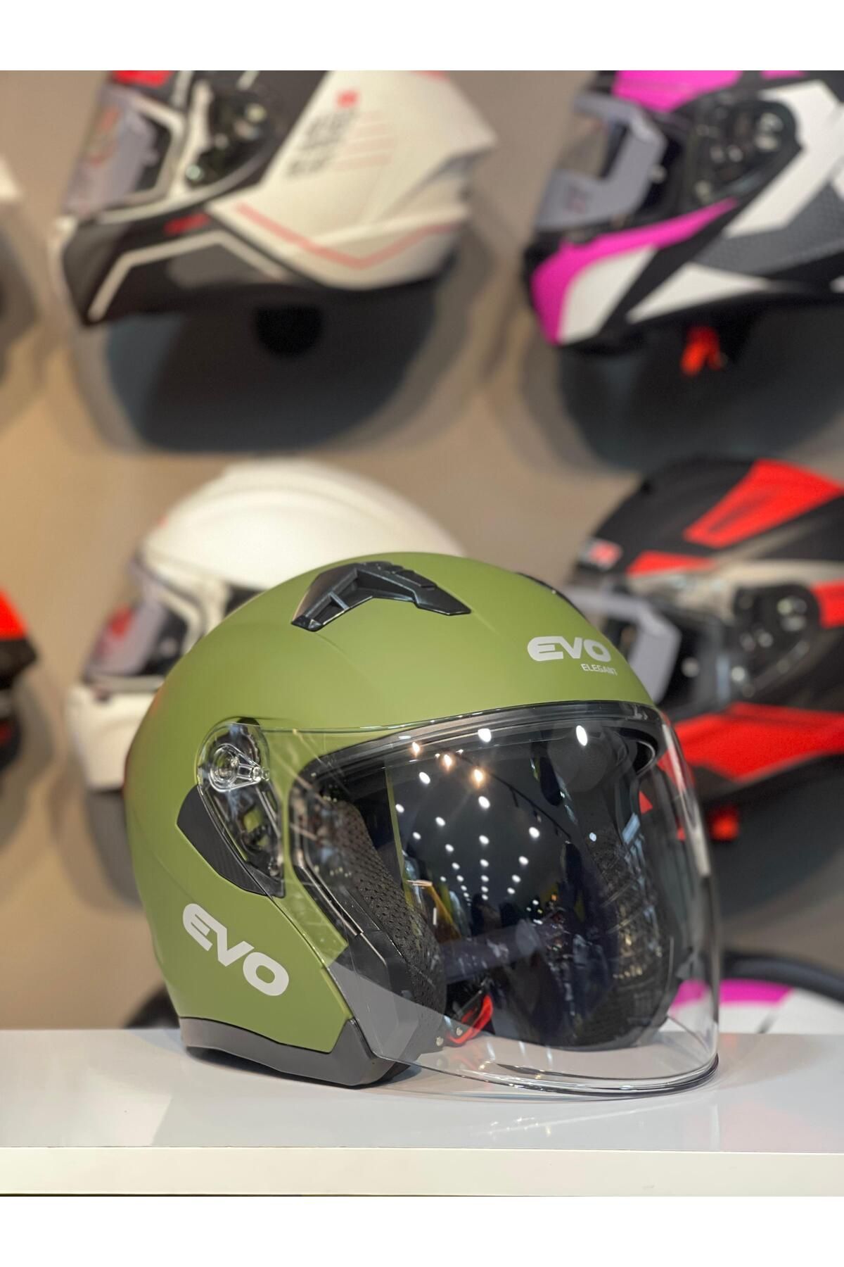 Yarım Kask Açık Kask Motosiklet Kaskı A-Kalite Kask