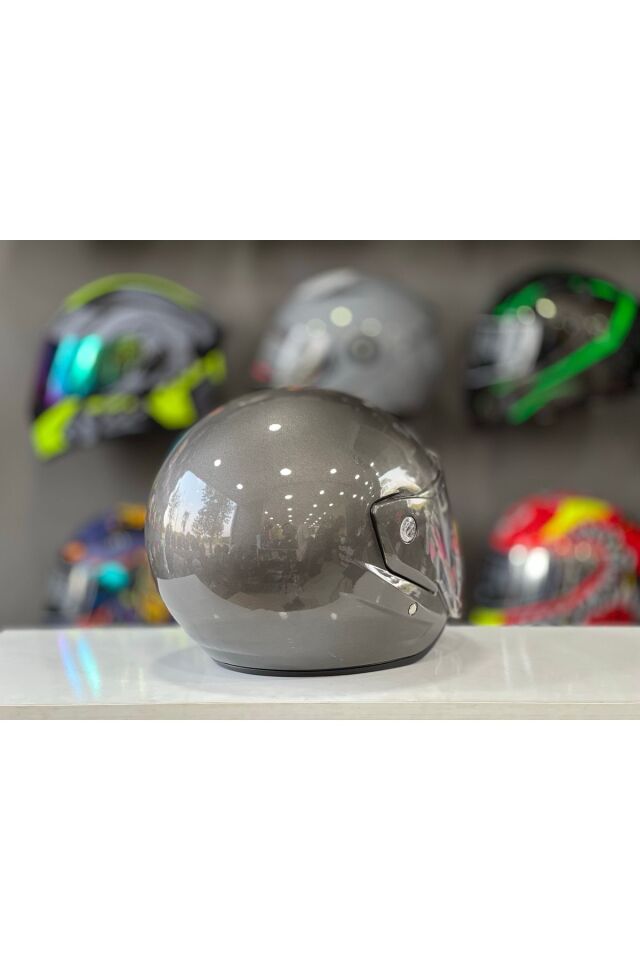 Motosiklet Yarım Kask İthal A Kalite Füme
