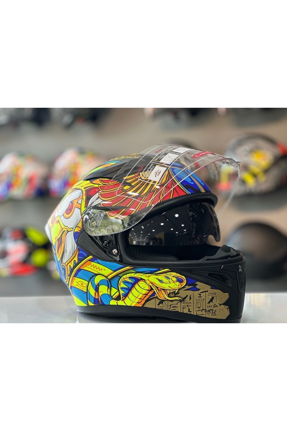 MOTOSİKLET KASKI FULL FACE GÜNEŞ VİZÖRLÜ