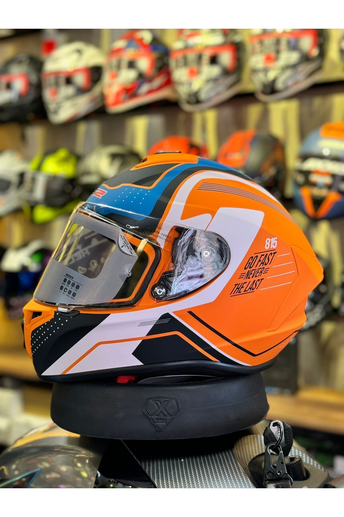 FULL FACE TURUNCU KASK ECE 22.06 - 32010/3