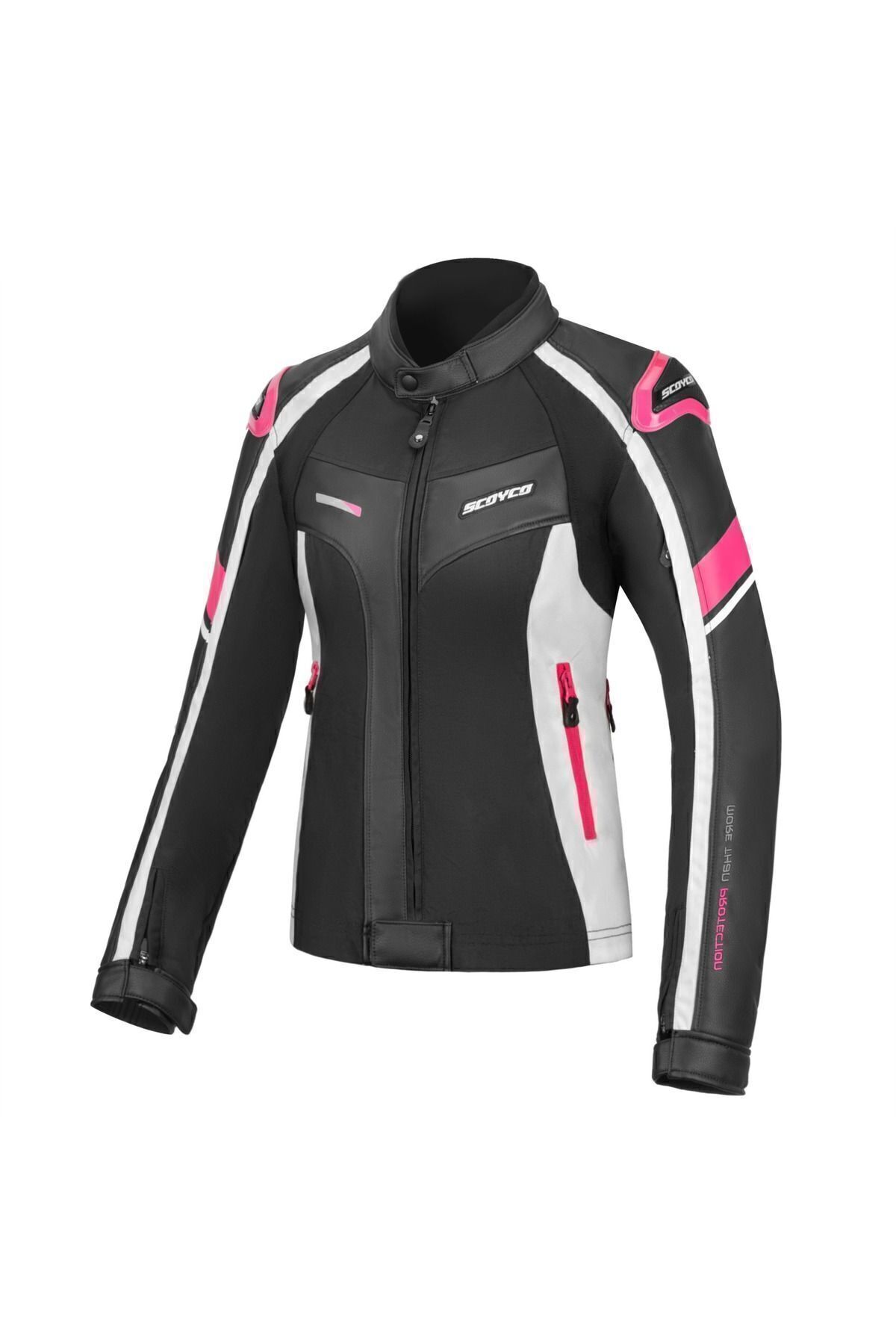 Jk152w Kadın Motosiklet Montu (PEMBE/SİYAH)