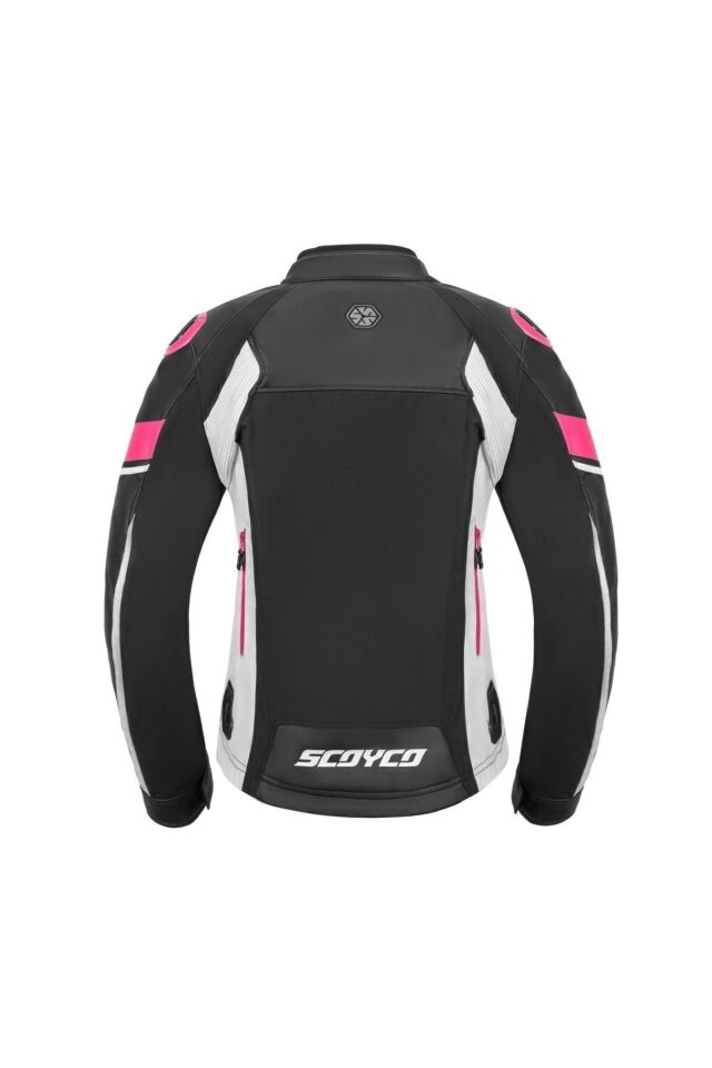 Jk152w Kadın Motosiklet Montu (PEMBE/SİYAH)