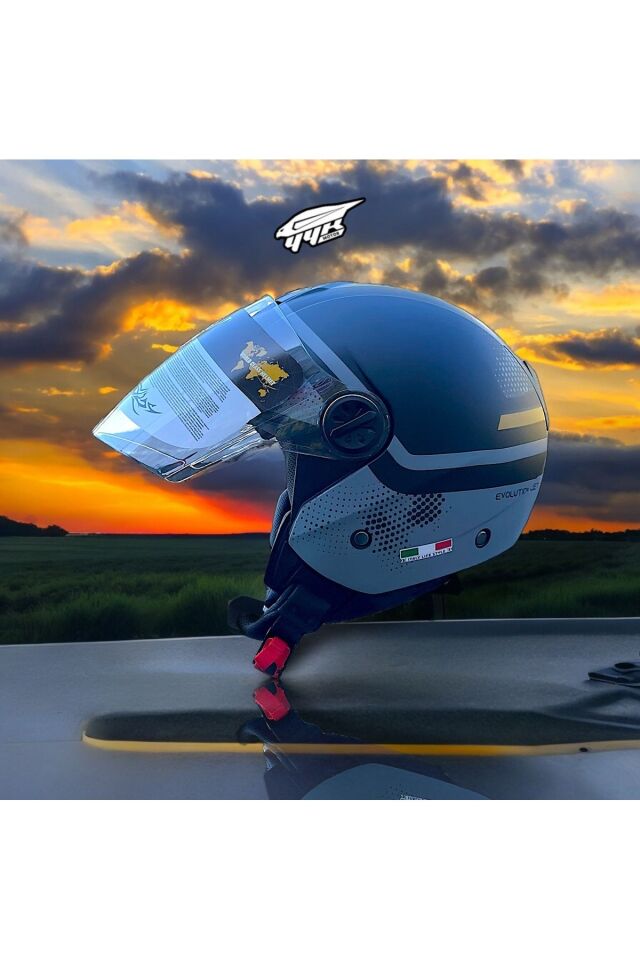 715 Kask Gemını Black Grey