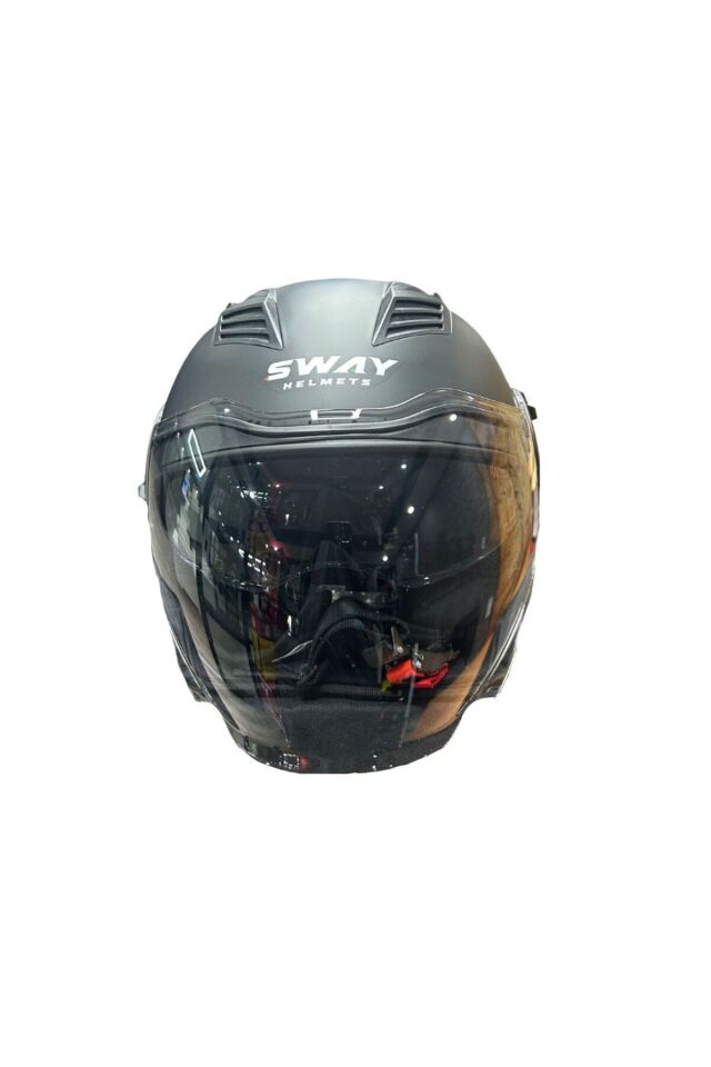 766 Solid Matt Black - Açık Motosiklet Kask