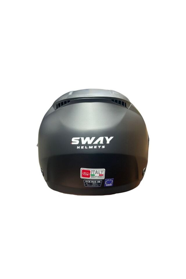 766 Solid Matt Black - Açık Motosiklet Kask