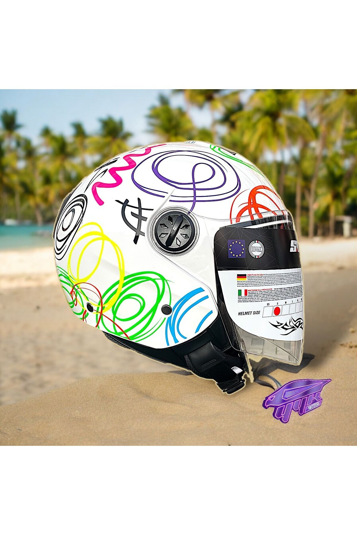 715 Kask Whıte Flower