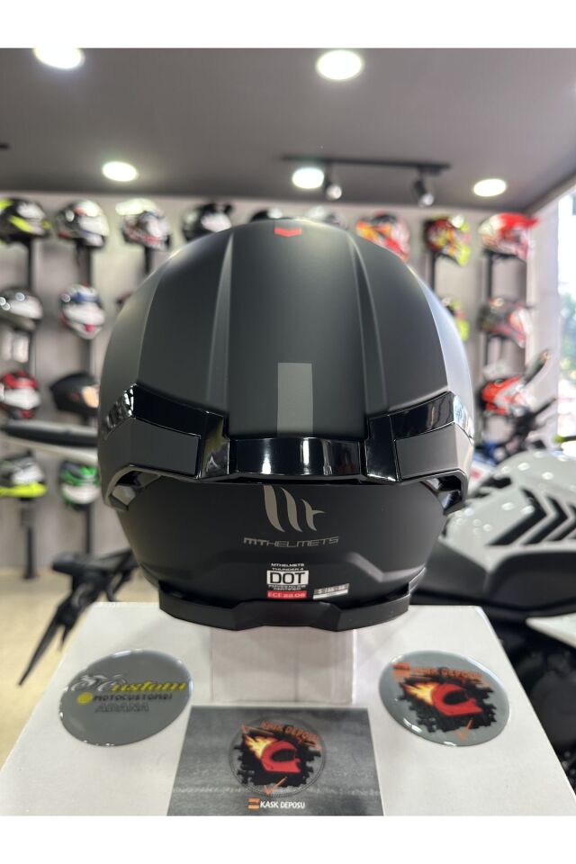 Helmets Thunder 4 SV Mat Siyah Full Face Motosiklet Kaskı