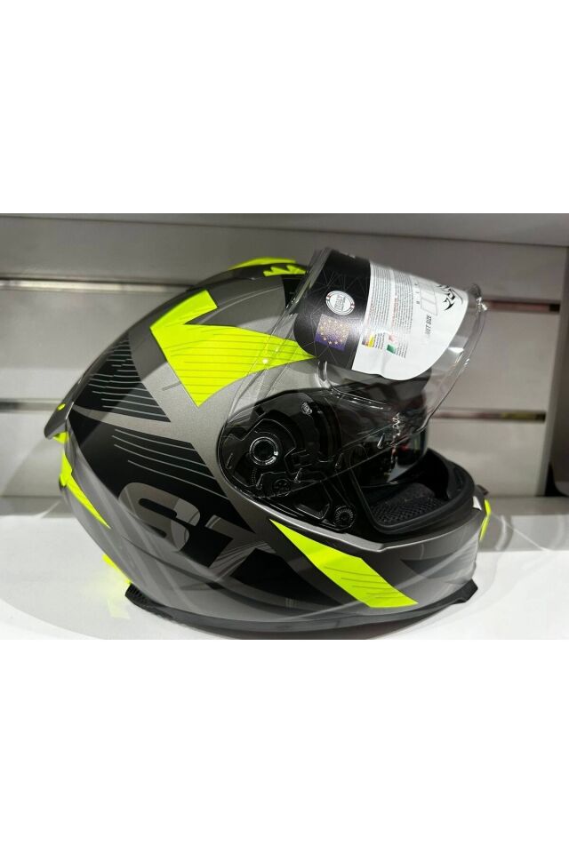 KASK SW-865 ST  TİTANYUM/YELLOW GÜNEŞ GÖZLÜKLÜ