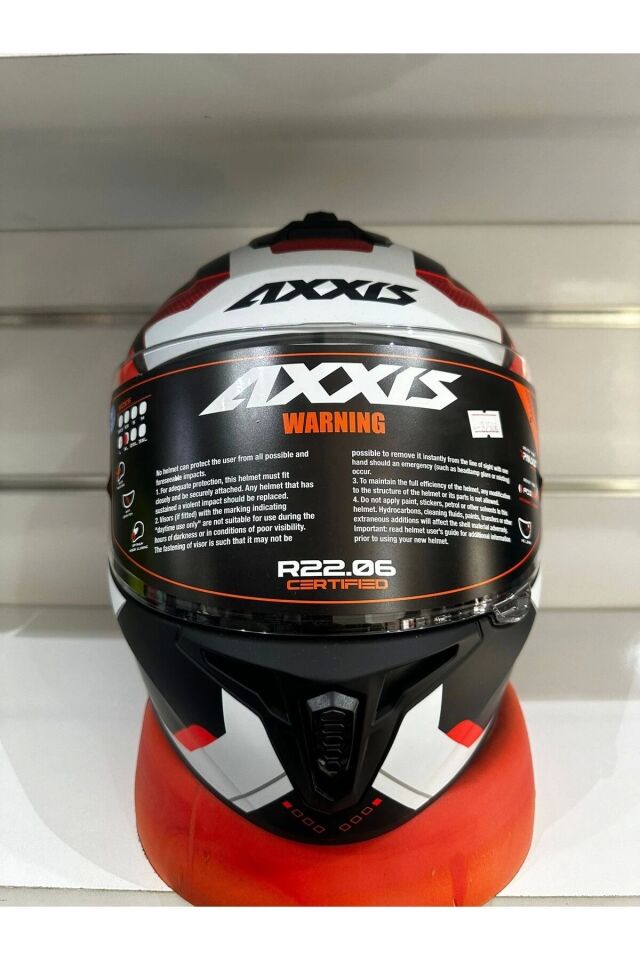 KASK AXXİS DRAKEN S B5 SUNRAY MAT RED/BLACK/WHITE