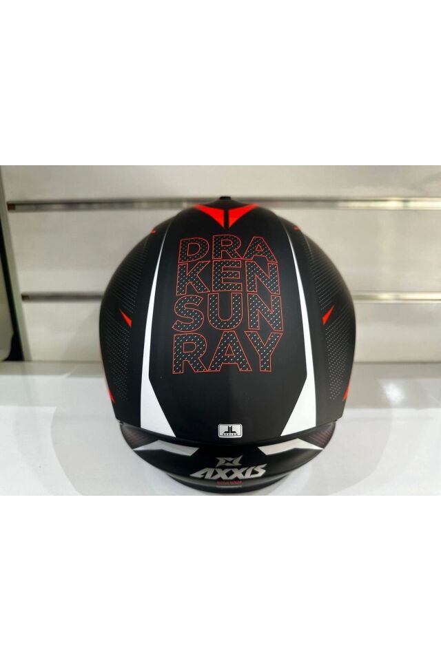 KASK AXXİS DRAKEN S B5 SUNRAY MAT RED/BLACK/WHITE