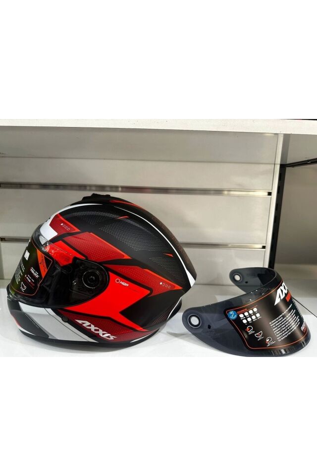 KASK AXXİS DRAKEN S B5 SUNRAY MAT RED/BLACK/WHITE