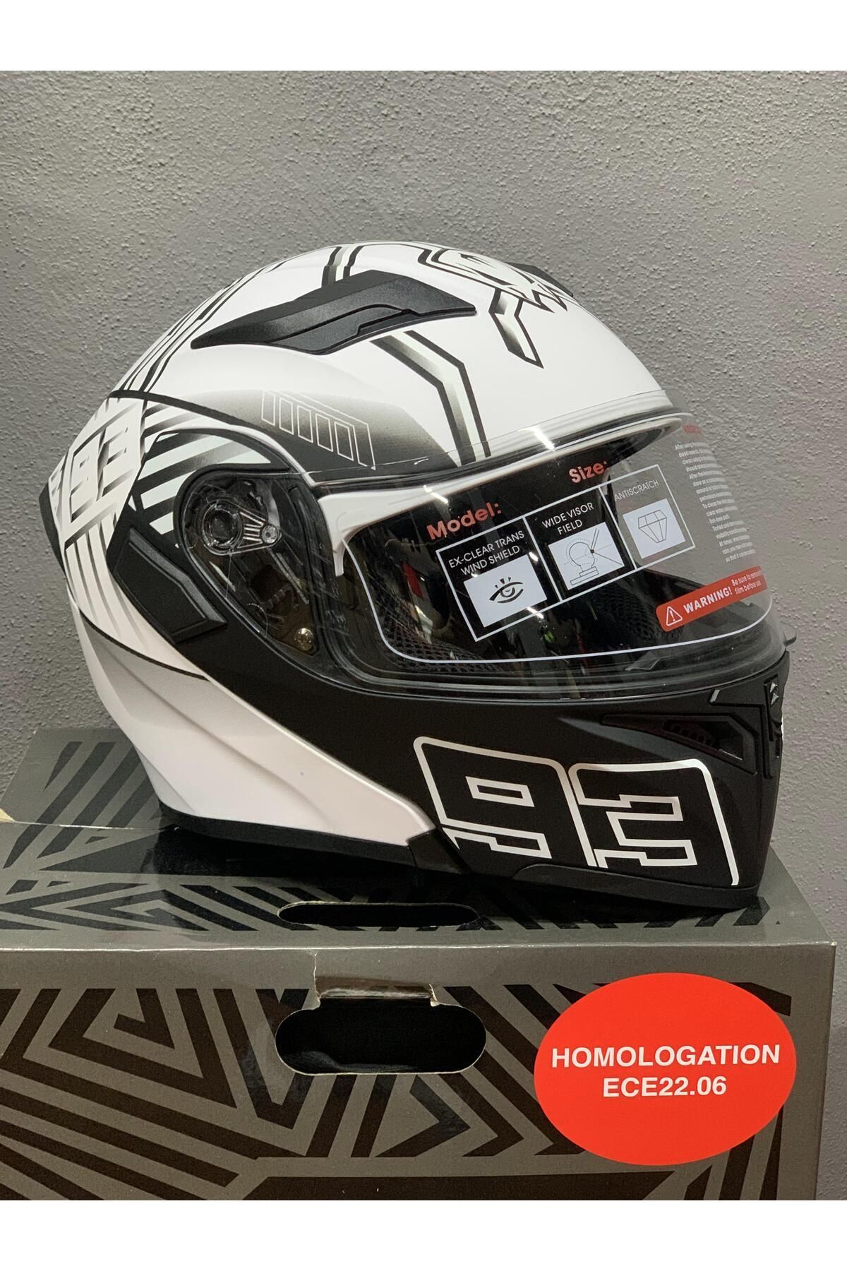 -902 ÇENE AÇILIR GÜNEŞ VİZÖRLÜ KASK