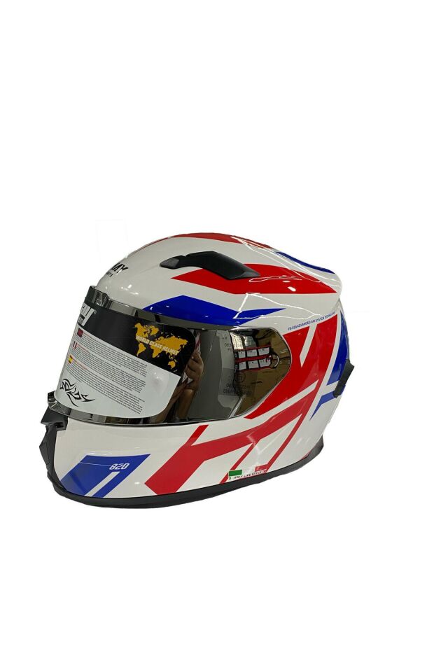 820 Dakar 2 Full Face Motosiklet Kaskı