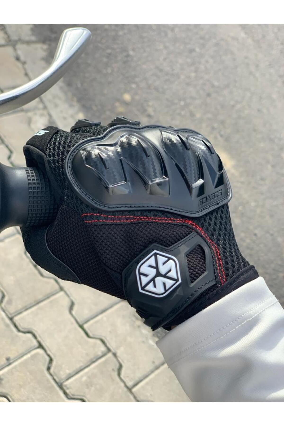 Mc58 Mevsinlik Motorcu Eldiveni 1'ci Kalite Esnek Kumaş