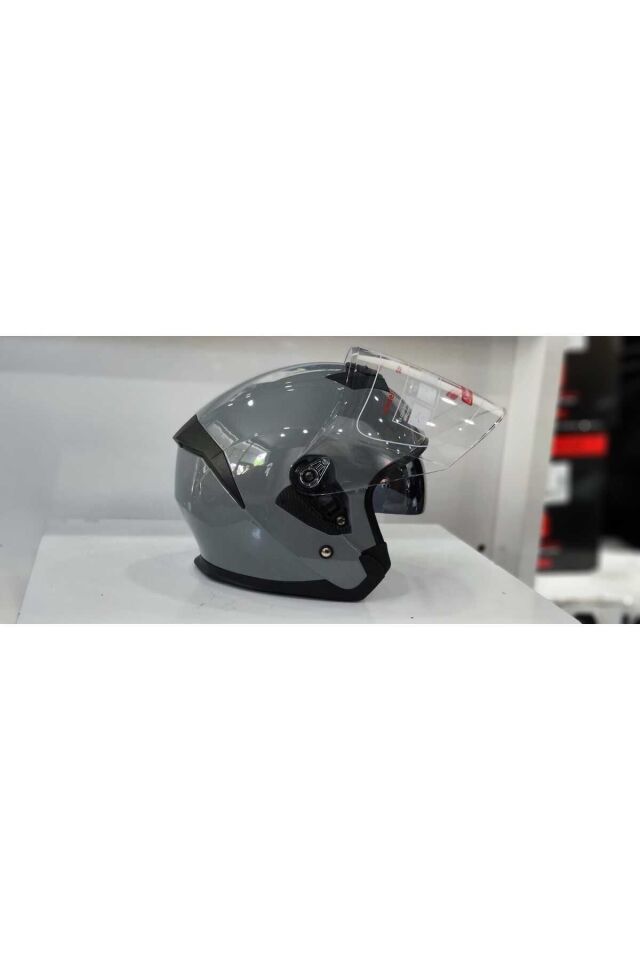 Jk 526 Güneş Vizörlü Nargo Gri Açık Kask