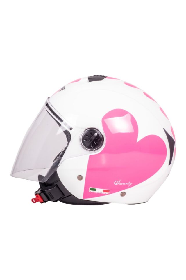 715 Heart Yarım Motosiklet Kaskı