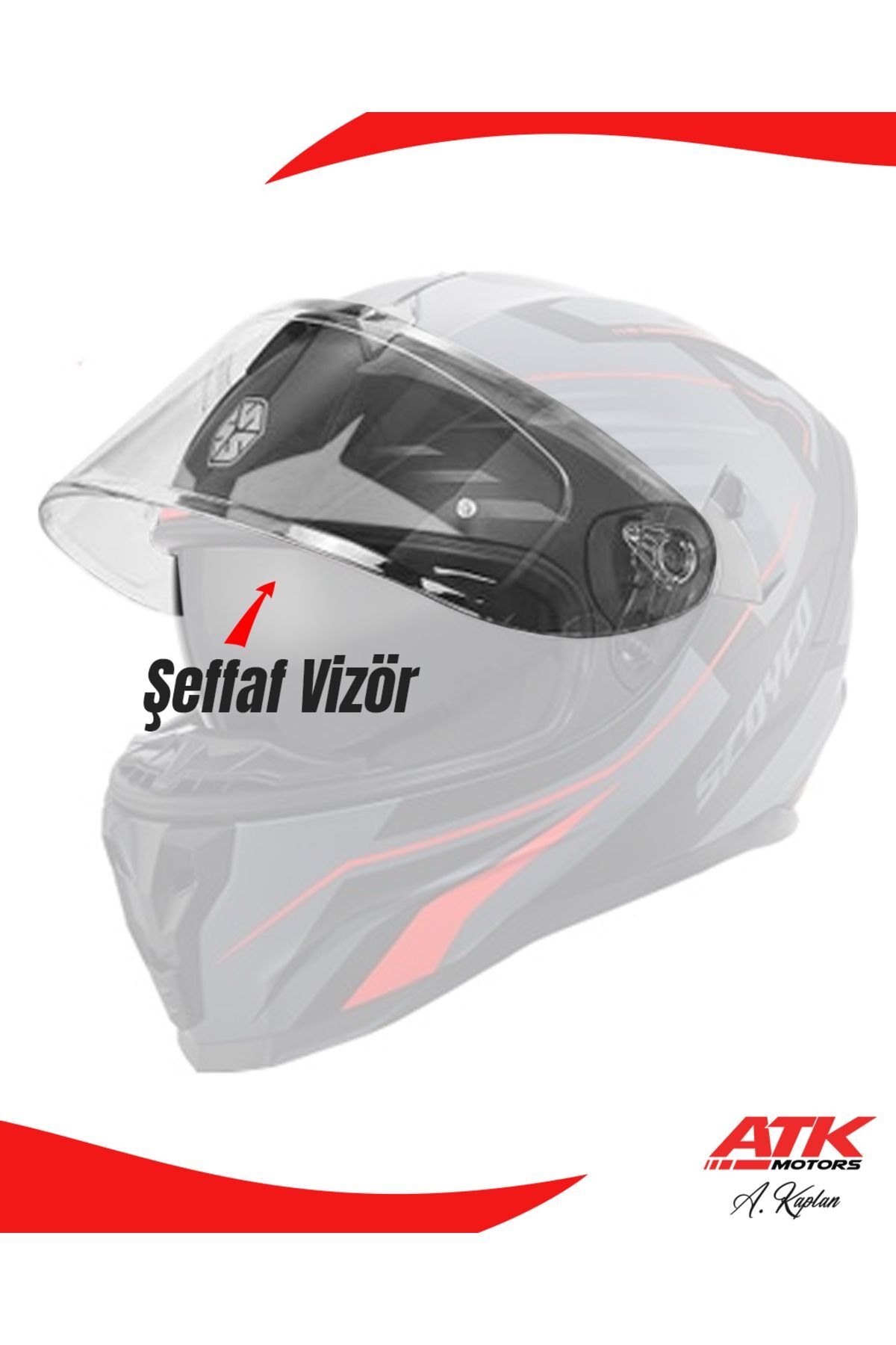 871 Şeffaf Vizör Yedek Vizör Kask Camı Yedek Cam 871 Camı