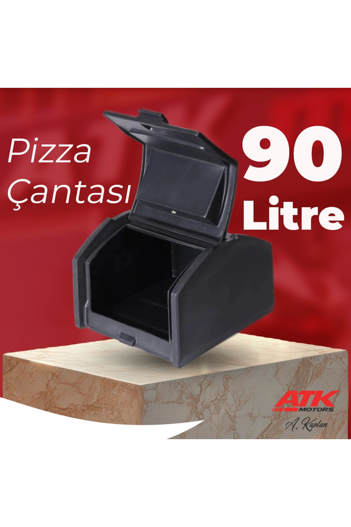 Pizza Çantası Paket Kurye Çantası Motosiklet Çanta Bagaj 90 Litre Çanta