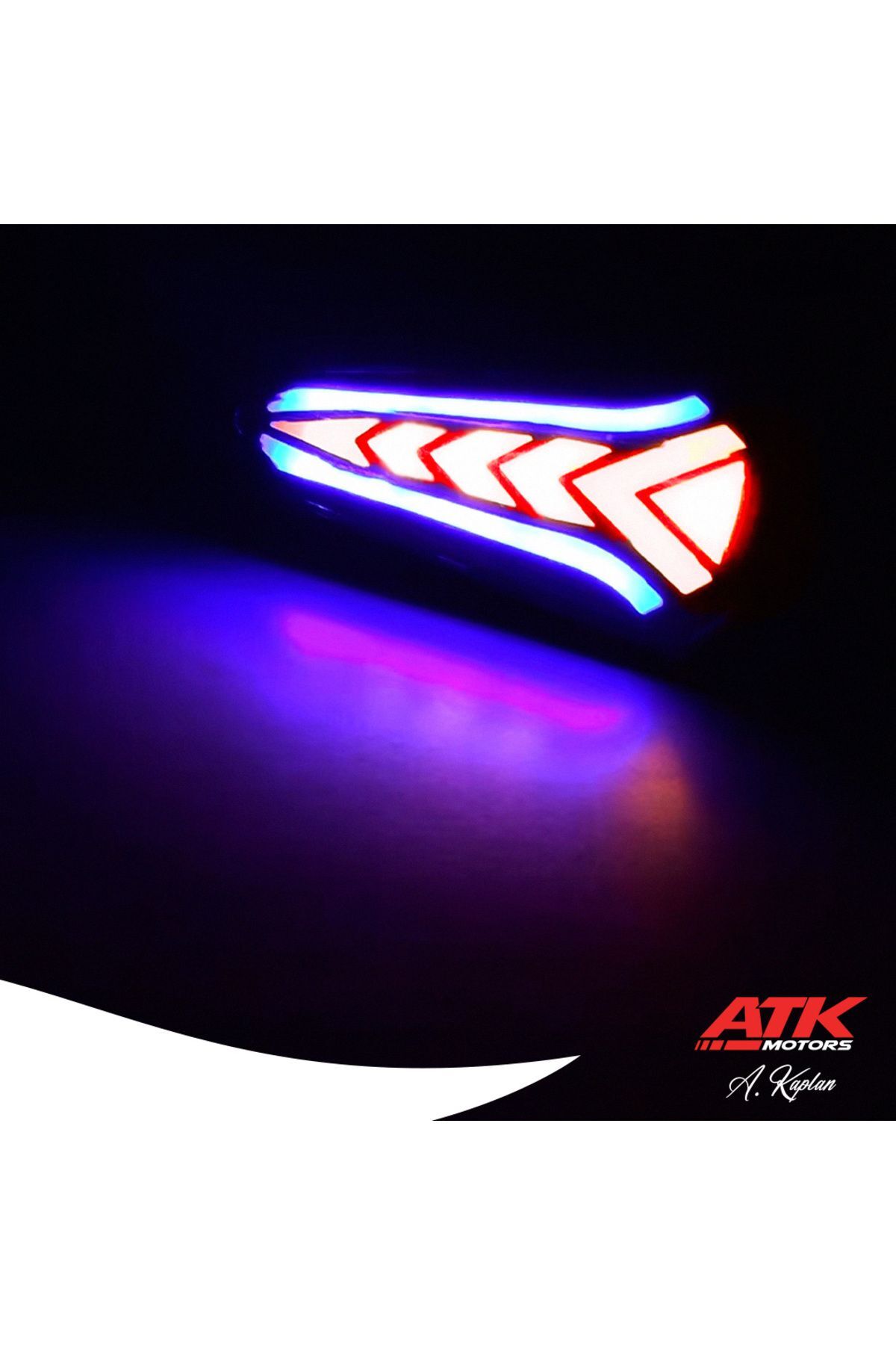 Motosiklet Kayar Led Sinyal Universal Model Her Motora Uyumlu Led Sinyal Çifti