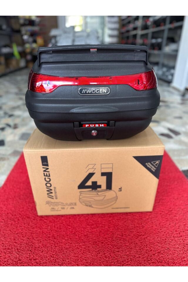 41 Litre Wogen Motosiklet Arka Çantası Yeni Model Siyah