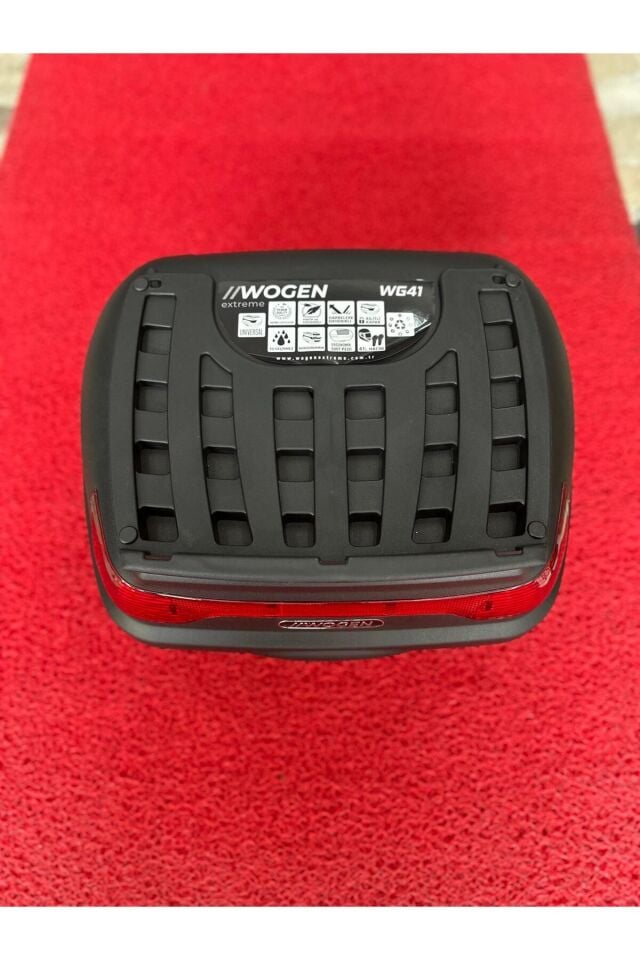 41 Litre Wogen Motosiklet Arka Çantası Yeni Model Siyah