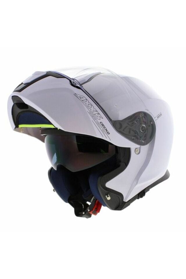 Axxıs Gecko Sv A0 Çene Açılır Motosiklet Kask Beyaz L