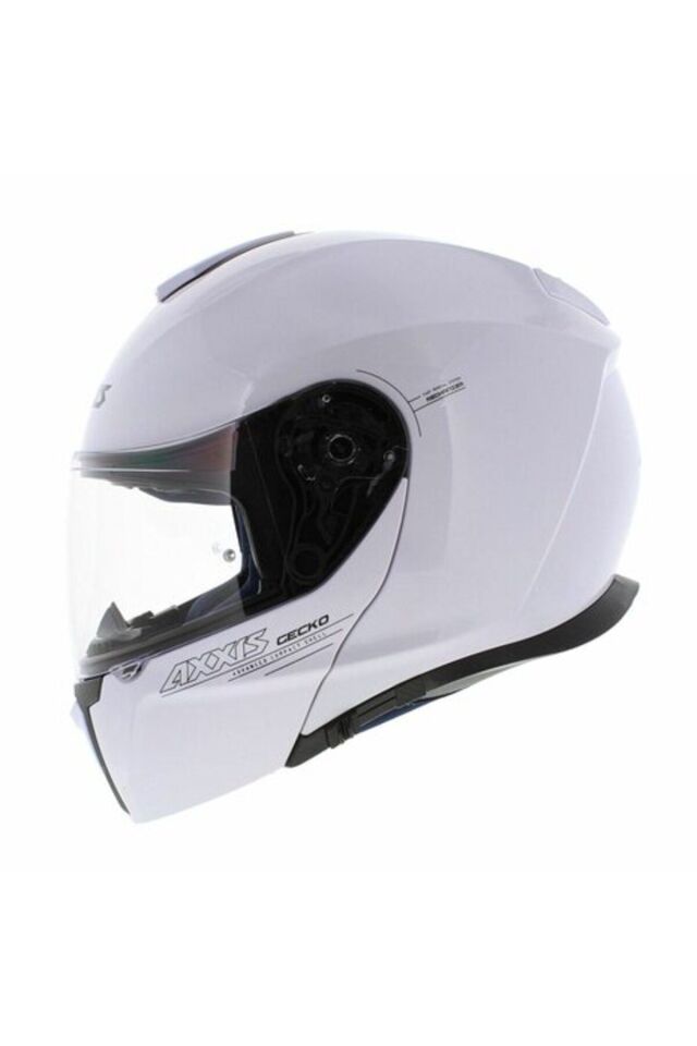Axxıs Gecko Sv A0 Çene Açılır Motosiklet Kask Beyaz L