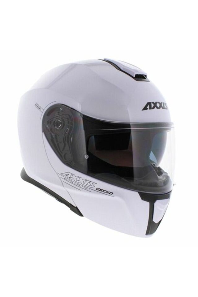Axxıs Gecko Sv A0 Çene Açılır Motosiklet Kask Beyaz L
