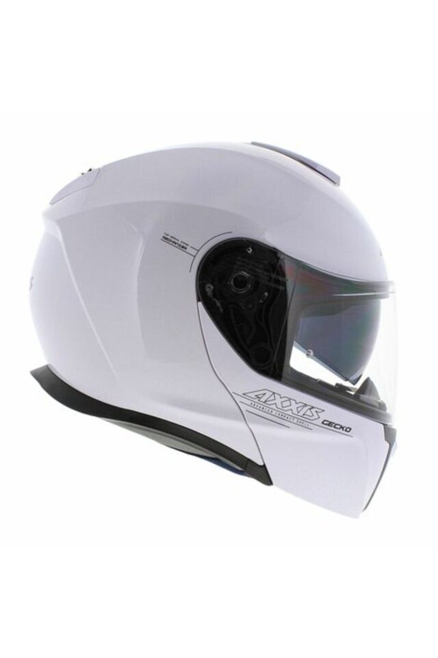 Axxıs Gecko Sv A0 Çene Açılır Motosiklet Kask Beyaz L
