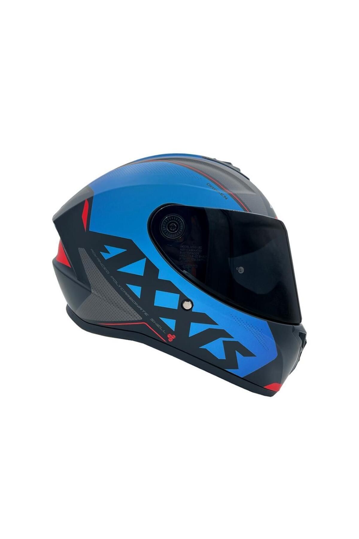 DRAKEN S GEAR E7 MAT BLUE KAPALI KASK
