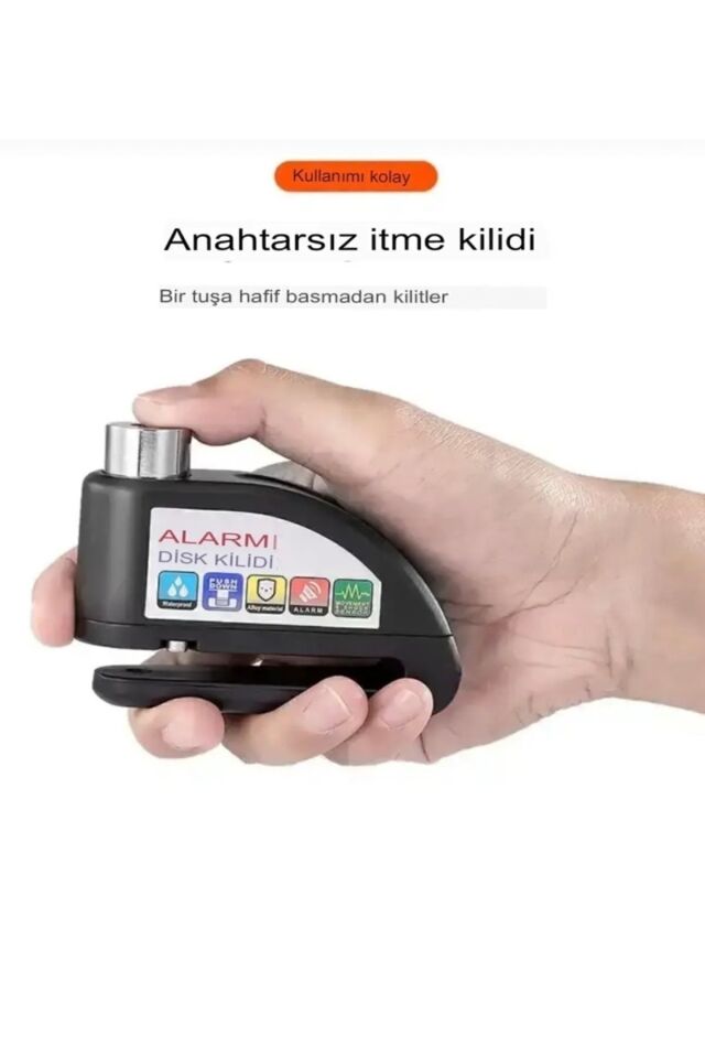 MOTOR ALARMLI DİSK KİLİDİ MOTORSİKLET KİLİDİ 110 DB